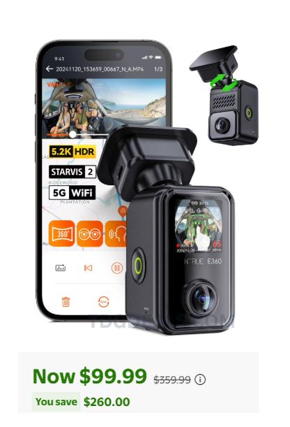 SAVE $260 ON THIS 5.2K DASH CAM 🚗