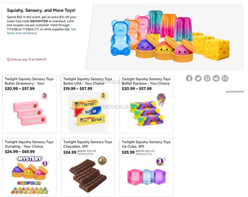 WOOT SQUISHY TOY DEALS 🧸