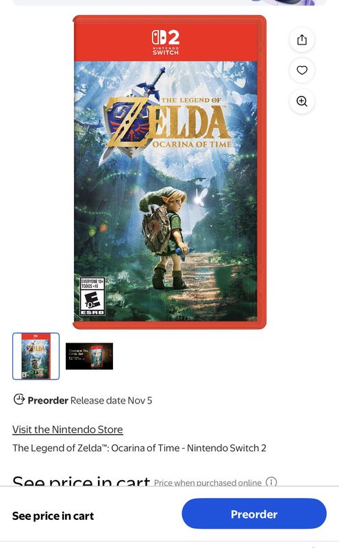 WALMART JUST UNDERCUT THE PHYSICAL ZELDA PREORDER