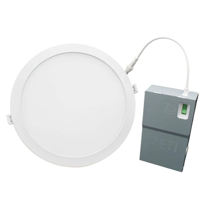 ETI LIGHTING - Altair 8 in. Canless Downlight Integrated LED Recessed Light Trim 1600 Lumens 19-Watt Adjustable CCT 120-Volt Dimmable