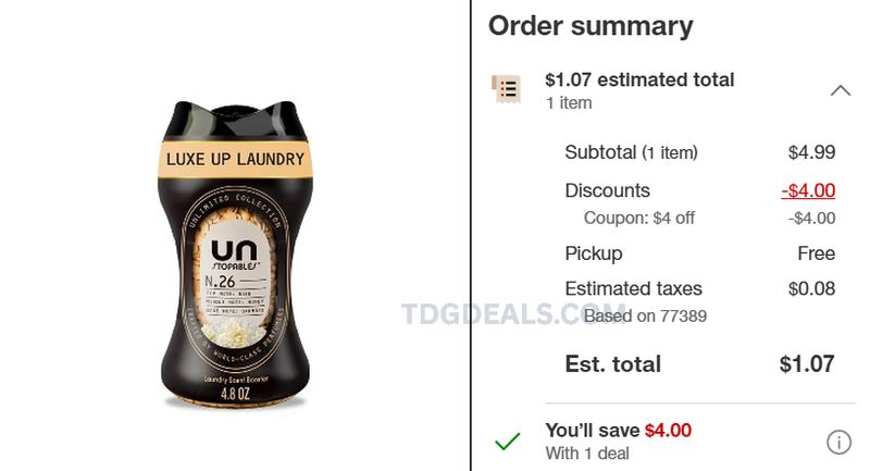 DOWNY UNSTOPABLES SCENT BEADS — $0.99