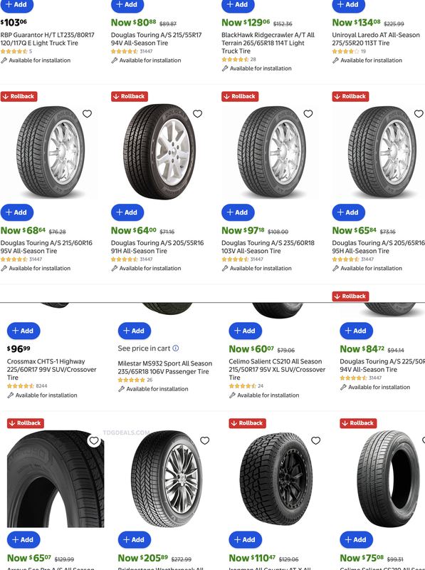 TIRE ROLLBACK @ WALMART 🛞
