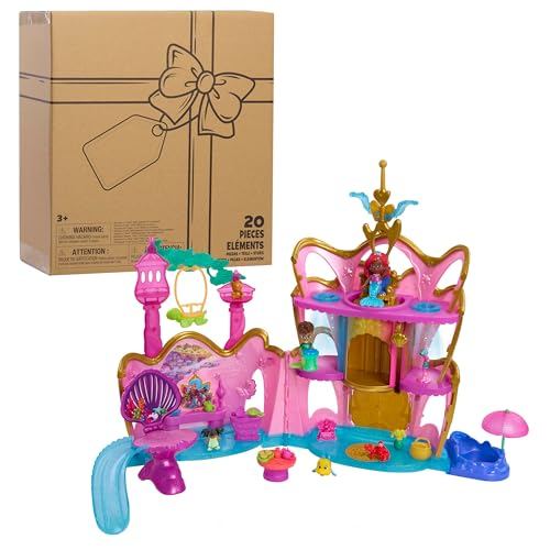 Disney Junior Ariel Deluxe Atlantica Palace Playset and 4-inch Figures, Lights and Sounds, 20-pieces, Kids Toys for Ages 3 Up by Just Play