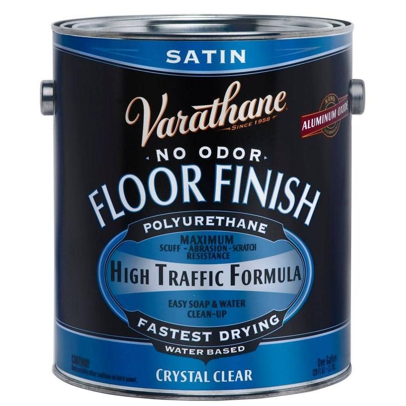 Varathane - 1 gal. Clear Satin Water-Based Floor Polyurethane (2-Pack)