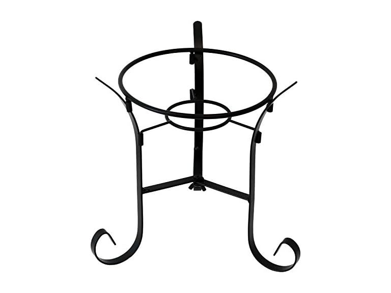Sunnydaze Black Steel Gazing Ball Stand