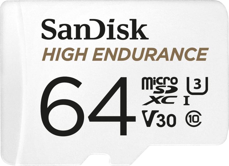 SANDISK - 64GB microSDXC High Endurance UHS-I Memory Card