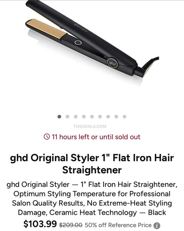 GHD FLAT IRON ONLY $103