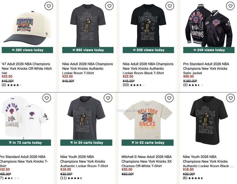 KNICKS GEAR ON CLEARANCE @ DSG