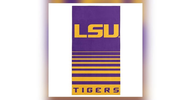 82% OFF LSU TIGERS BEACH TOWEL, NOW $7.29