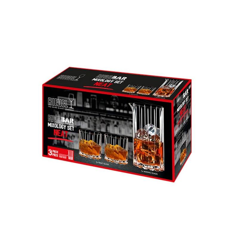 Riedel - Mixology Clear Cut Crystal Neat Bar (Set of 3)