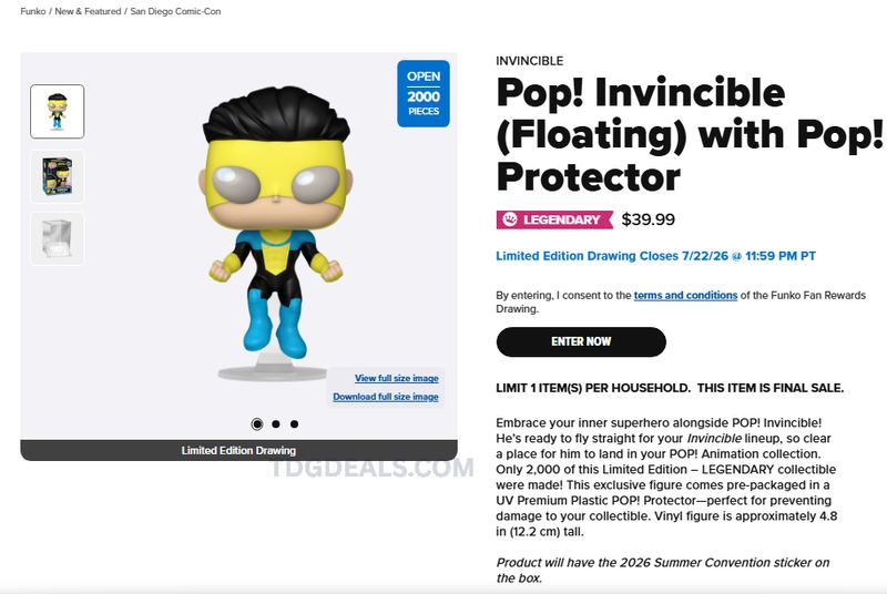 FUNKO INVINCIBLE DRAWING
