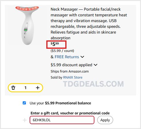UNDER $6 PORTABLE NECK MASSAGER ⚡