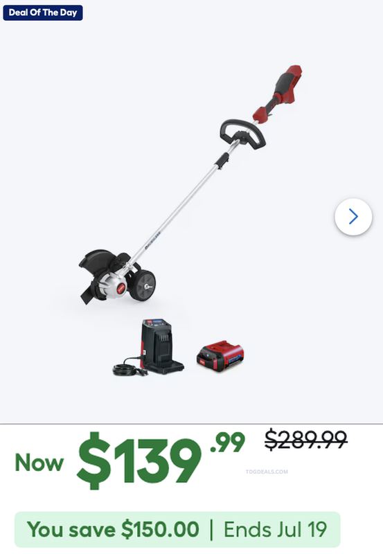 $139.99 TORO  LAWN EDGER KIT, WAS $289.99