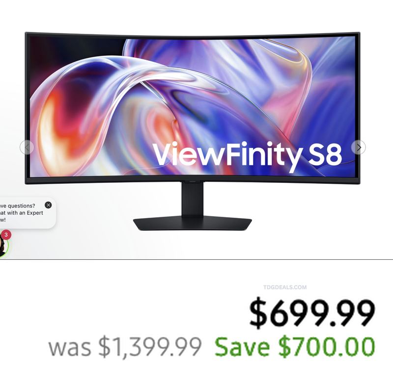 $699.99 STUDENT DISCOUNT ON 40 Inch ViewFinity S8 S85TH  Curved Monitor (2026)