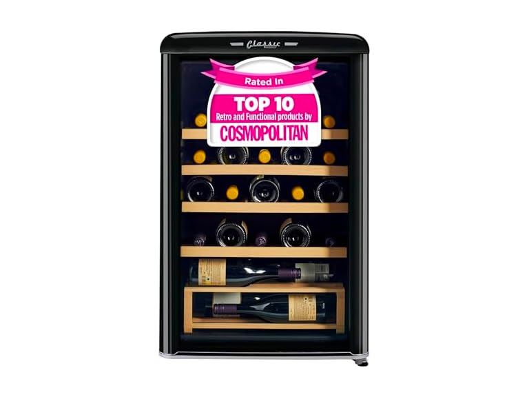 75% OFF: Classic Retro 21" 28-Bottle Wine Cooler