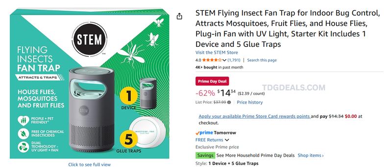 $14 STEM Flying Insect Fan Trap Starter Kit