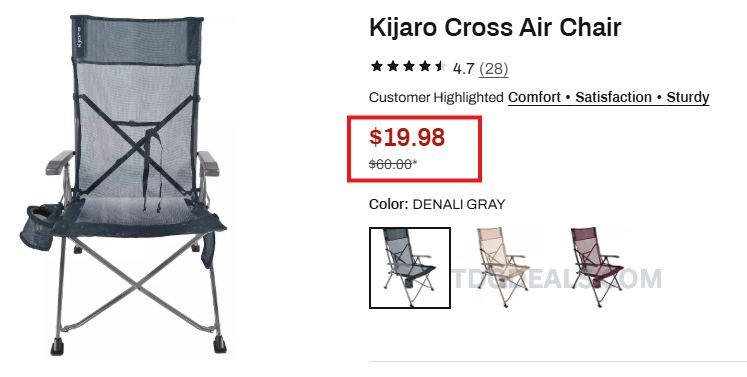 CAMPING CHAIR UNDER $20 ⛺