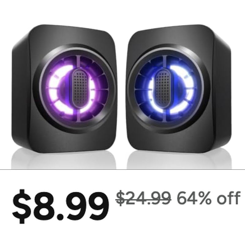 CHEAP COMPUTER SPEAKERS FOR $8.99