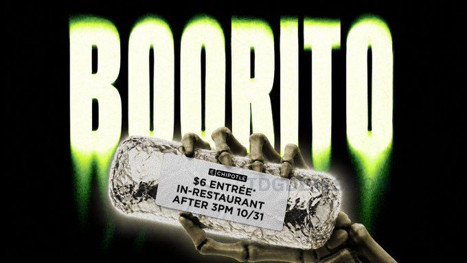 $6 Boorito is this Saturday at Chipotle 🤤