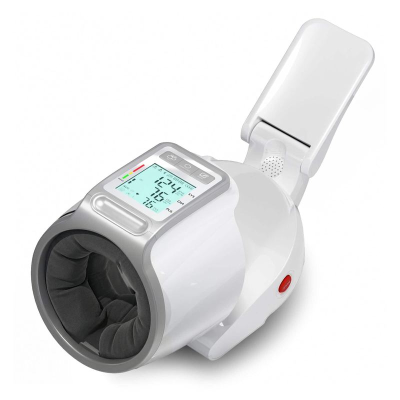 NICEBAY - FDA Cleared Upper Arm Blood Pressure Monitor, 3.5" LCD, Dual User 99 Memories, USB-C, Fits 7.1"-16.5", No Wrapping Requi - White