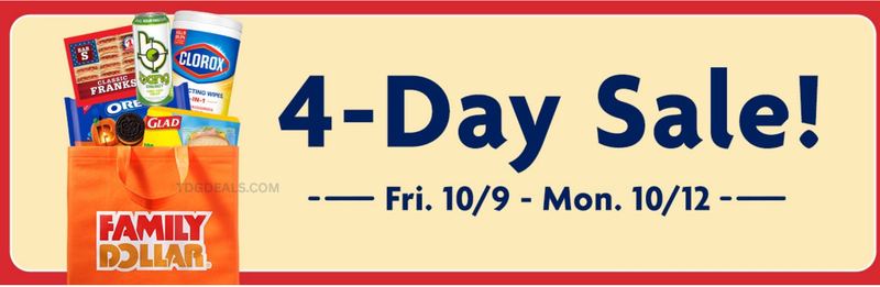 FAMILY DOLLAR 4-DAY SALE IS ON 🤩