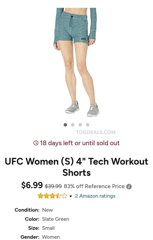 🔥 83% OFF UFC WOMEN’S 4" WORKOUT SHORTS 🔥