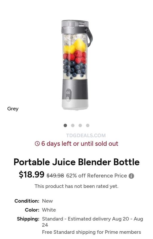 62% OFF PORTABLE JUICE BLENDER BOTTLE