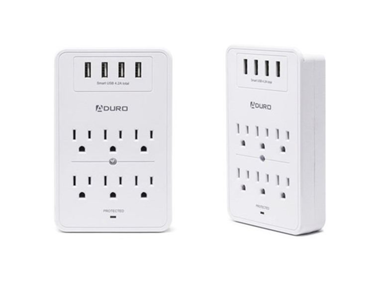 Aduro Surge Multi Charging Station 6 Outlets & 4 USB Ports