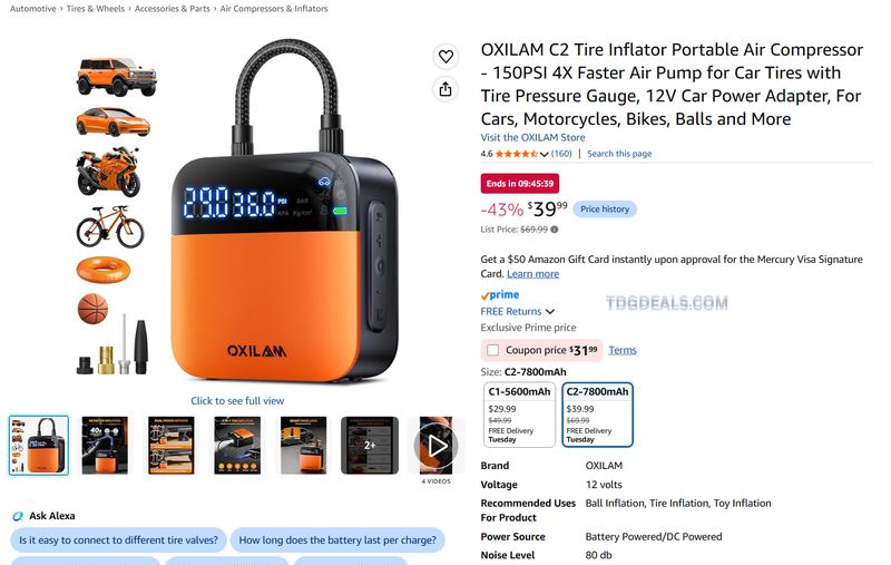 $11 TIRE INFLATOR DEAL 🚗