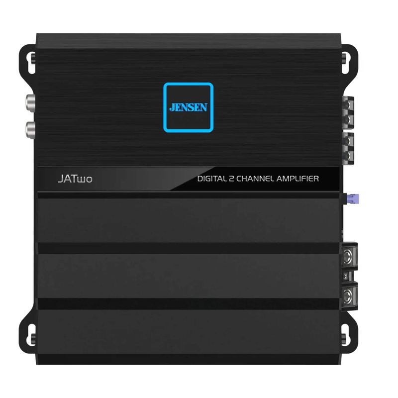 Jensen - JATWO 2 Channel MOSFET Amplifier 125 Watts RMS x 2 @ 4 Ohms, 265 Watts X 2 @ 2 Ohms - Black/Gray