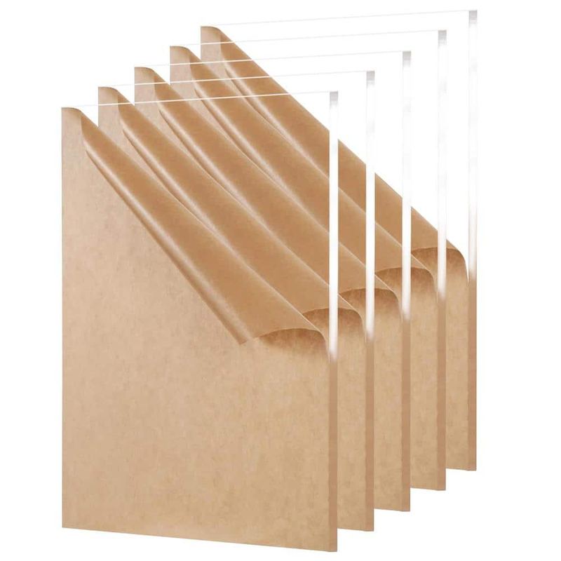2 ft. x 2.7 ft. Clear Acrylic Cut Plexiglass Durable, Cuttable, Water Resistant Weatherproof, Multipurpose Sheet(5-pack)