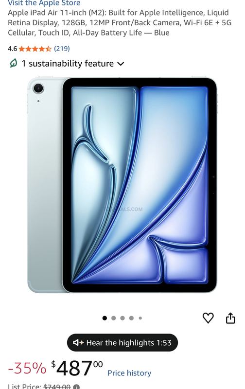 🚨 APPLE IPAD AIR (M2) 5G DEAL