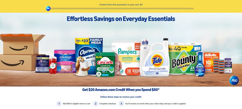 AMAZON P&G CREDIT OFFER 🛒