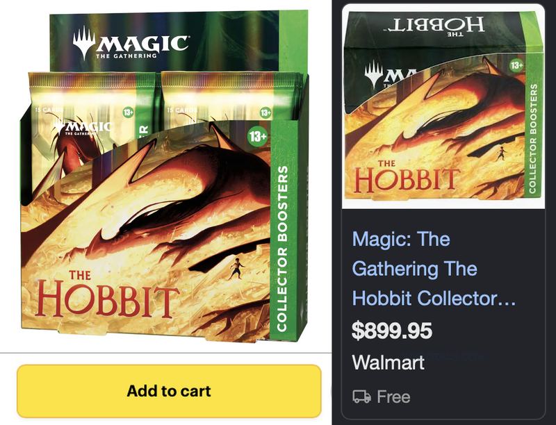 AVAILABLE FOR $449.99 Wizards of The Coast - Magic: The Gathering - The Hobbit Collector Booster Box (12 Packs)