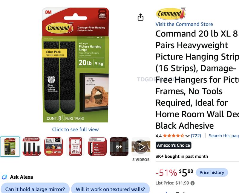 -51% Command 20 lb XL Strips