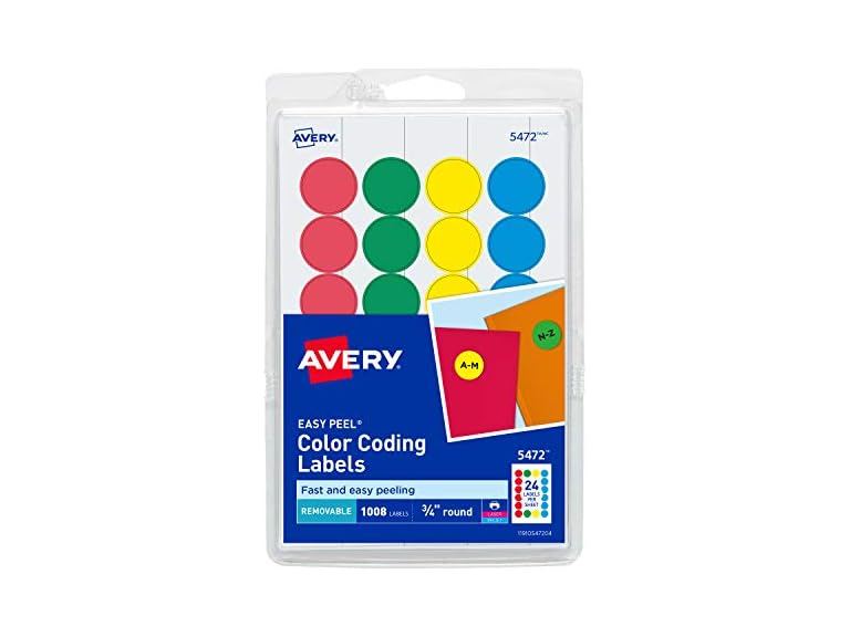 Avery Removable Color-Coding Labels