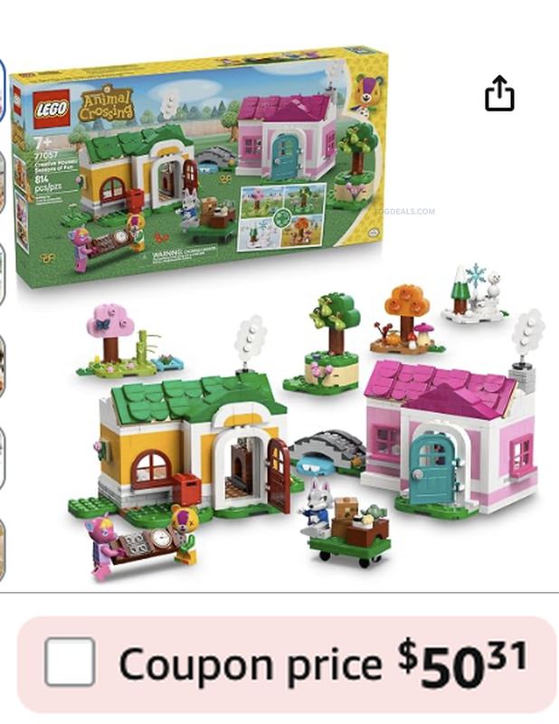 $50.31 - LEGO ANIMAL CROSSING HOUSES SET