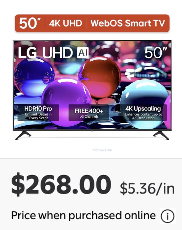 LG SMART TV FOR $268 @ WALMART 👀