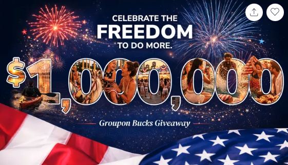 FREE $5 GROUPON BUCKS