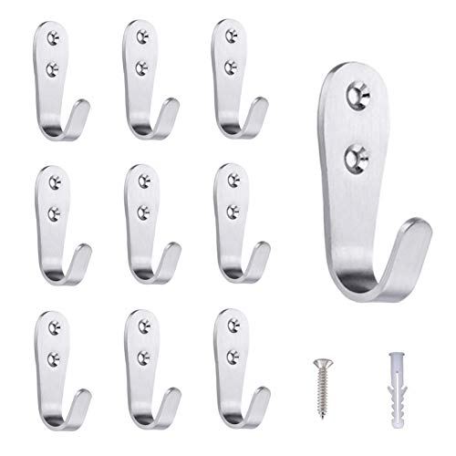 MANMILAI One Box =60 Small Boxes *10 =600 Wall Hooks Heavy Duty Mounted Standard Coat Hooks for Wall Hooks for Hanging Shelf with Hooks