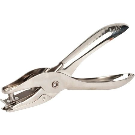 Business Source, BSN62895, 1/4" Round Ticket Punch, 1 Each, Silver