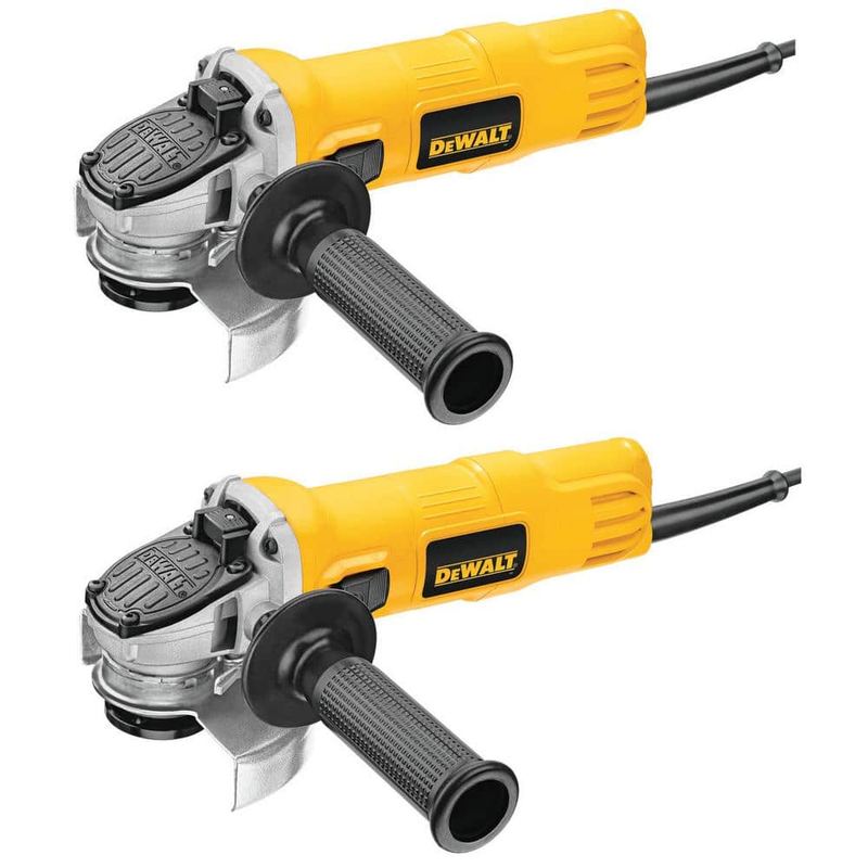 DEWALT - 7 Amp 4.5 in. Small Angle Grinder with 1-Touch Guard (2 Pack)
