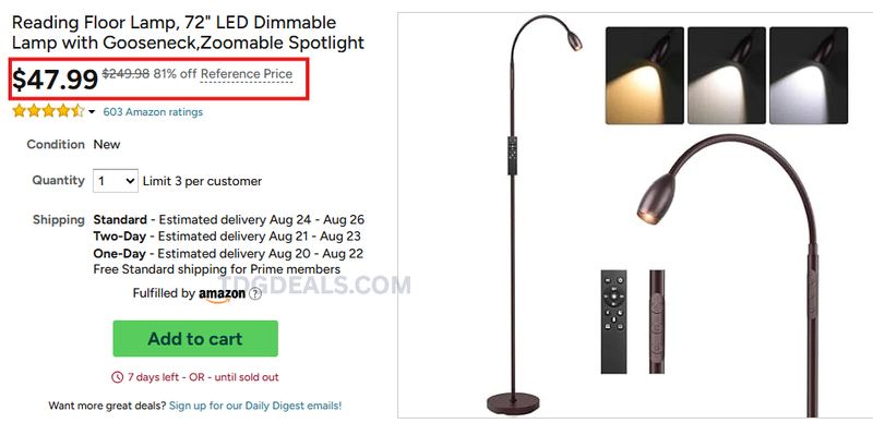81% OFF LED FLOOR LAMP 💡