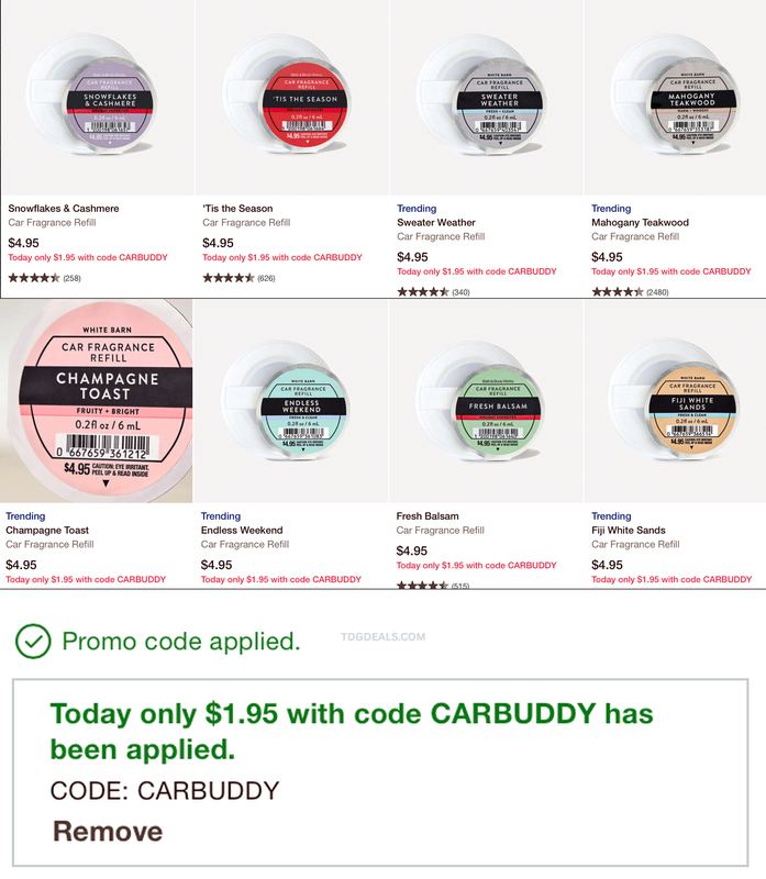 $1.95 BATH & BODY WORKS CAR REFILLS (TODAY ONLY)