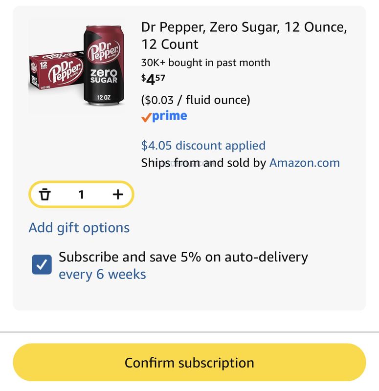 DR PEPPER ZERO 12-PACK FOR $4.57 🥤🔥