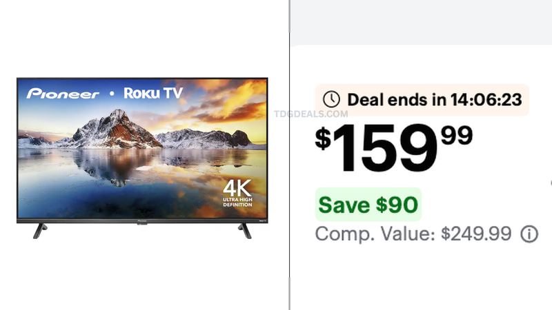 $90 OFF Pioneer - 50" Class LED 4K UHD Smart Roku TV