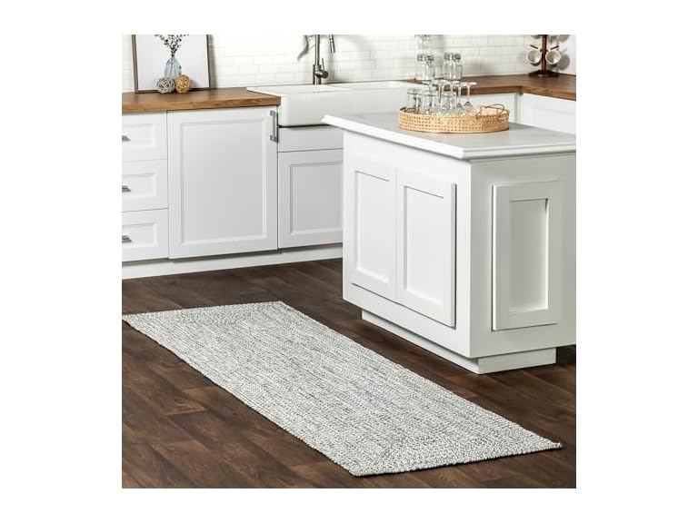 79% OFF: nuLOOM 2x18 Braided Rug Salt and Pepper