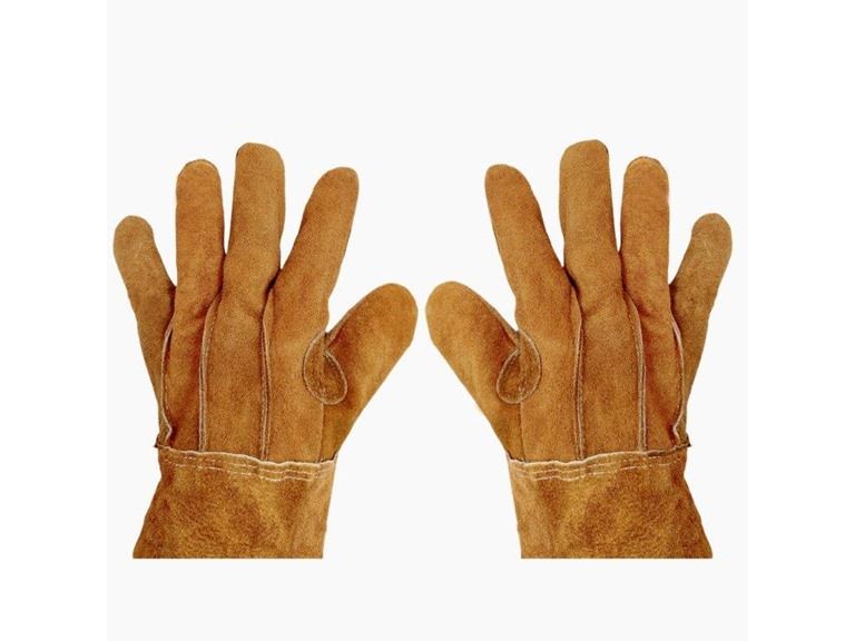 87% OFF: EXXO Split Leather Heavy Duty Gloves, Lg 3Pr