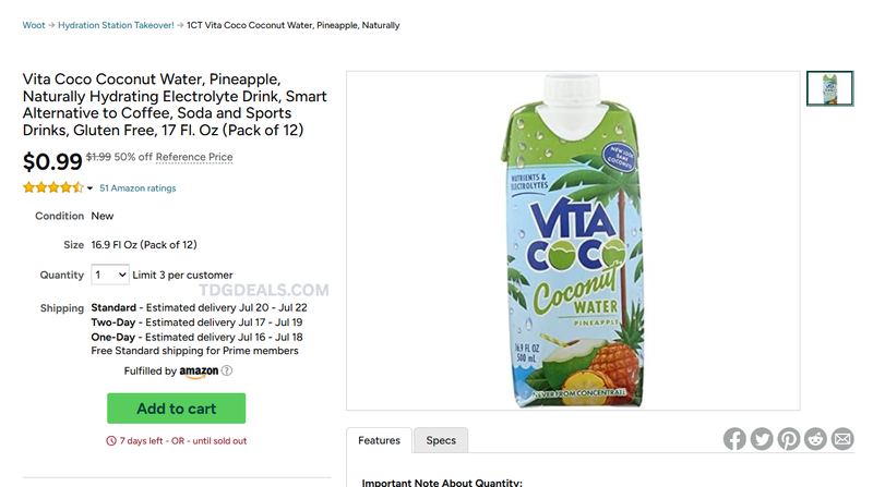 12 PK OF VITA COCO FOR $1