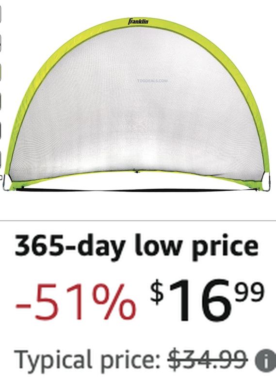 $16.99 FRANKLIN SPORTS SOCCER GOAL